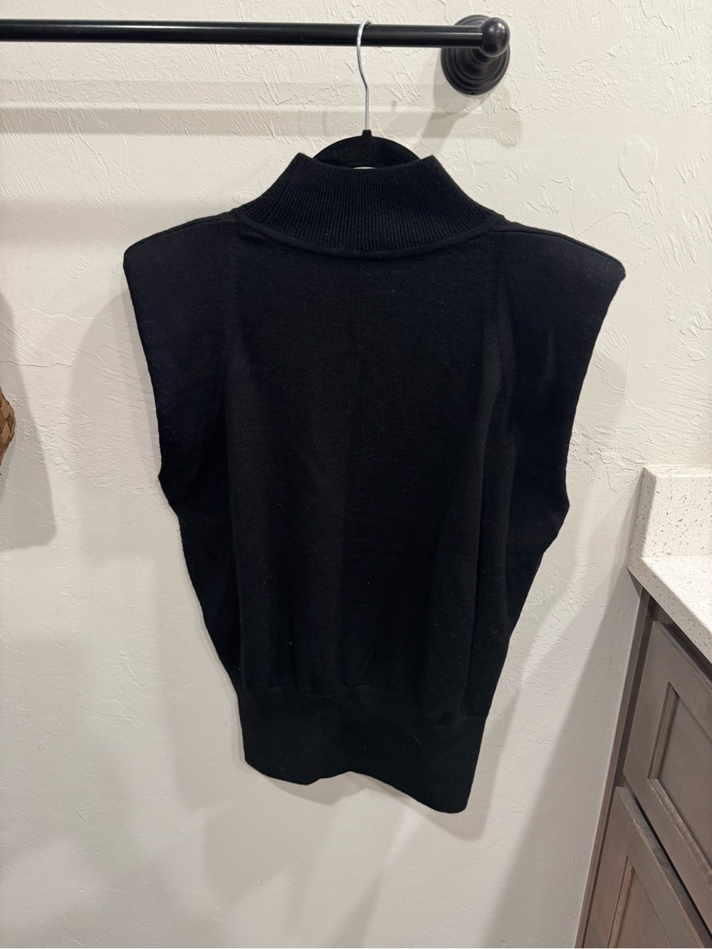 Babaton Sleeveless Turtleneck Wool Sweater Vest